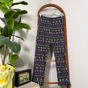 MeUndies LARGE Black Alien Elastic Waist Pajama Lounge Pants